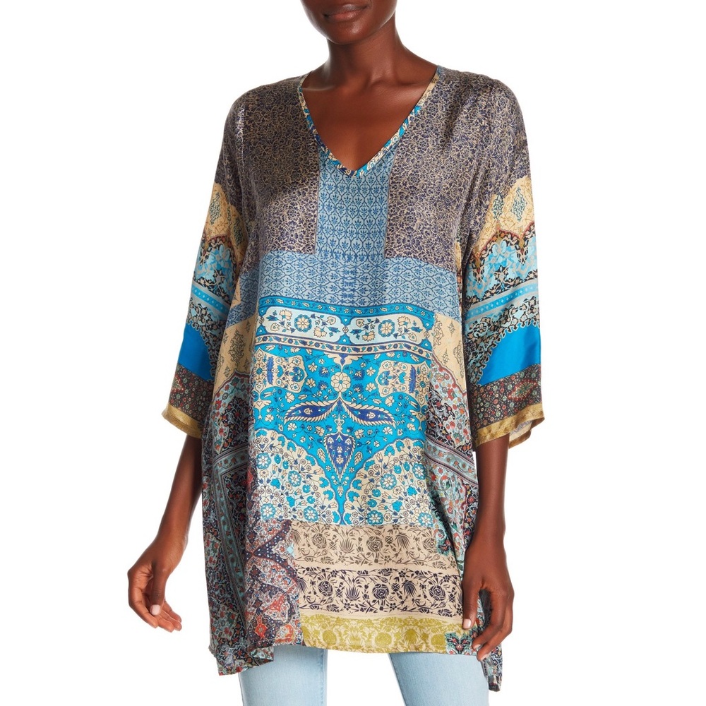 NWT Johnny Was Silk Blouse